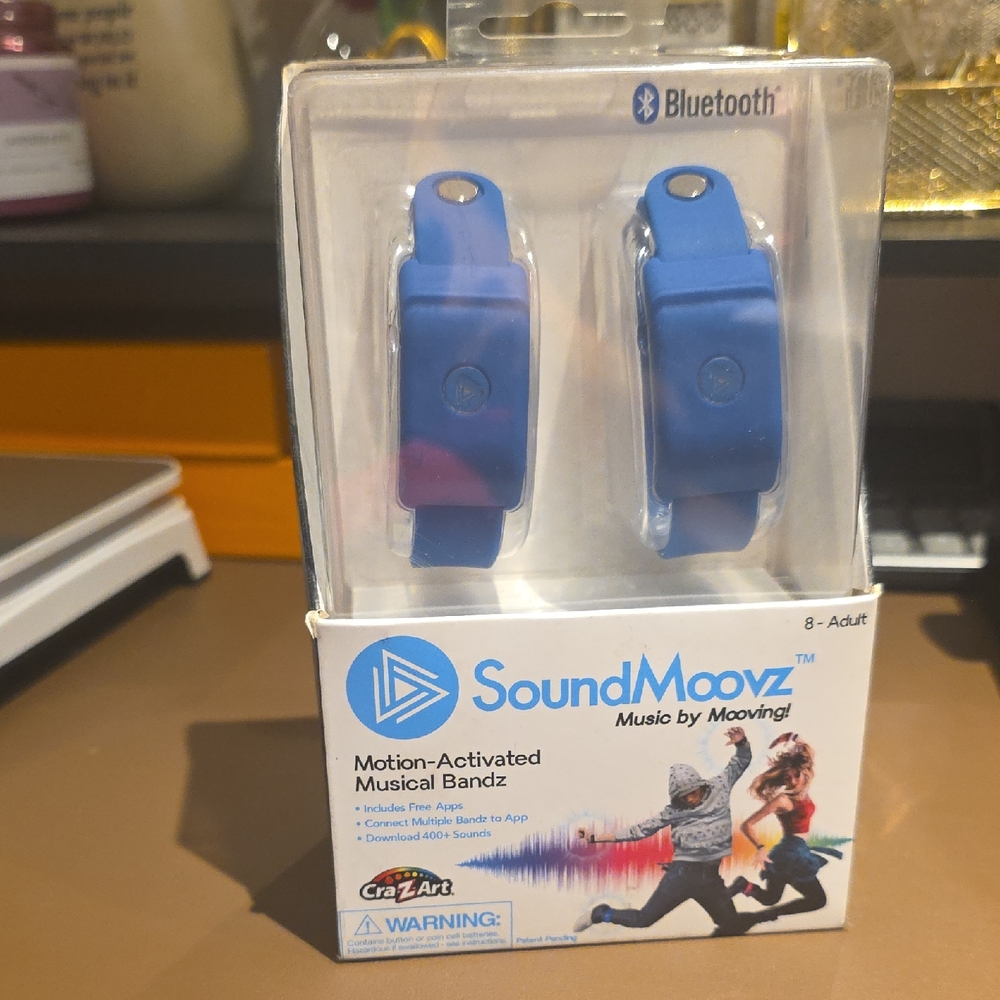 Motion-Activated Musical Bandz - Blue (Pair)